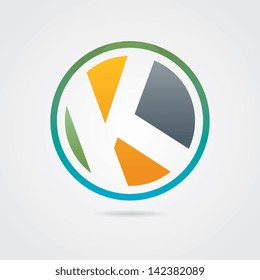 Abstract Letter K Icon