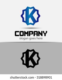 Abstract Letter k Icon
