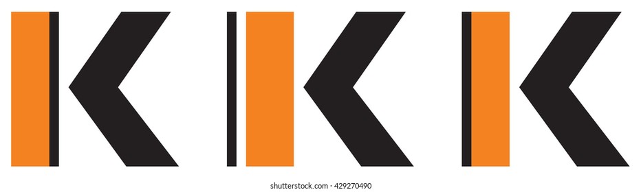 Abstract letter K icon