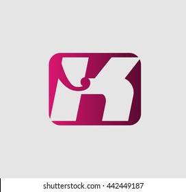 Abstract Letter k Icon
