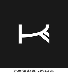 abstract letter K initial logo design template