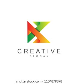 Abstract Letter K Logo