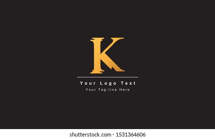 Abstract letter K logo design. Creative,Premium Minimal emblem design template. Graphic Alphabet Symbol for Corporate
Business Identity. Initial KK vector element