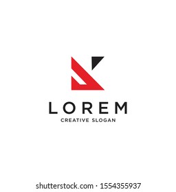 Abstract Letter K logo Design Inspiration Vector Illustration