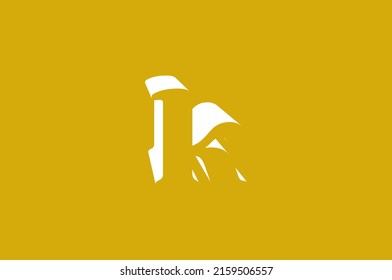 Diseño del logotipo de la letra abstracta k