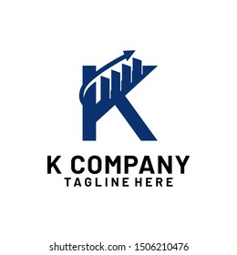 Abstract Letter K Logo Template Vector. Alphabet Logo Concept