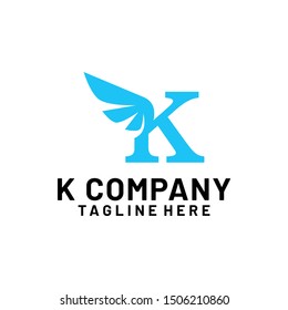 Abstract Letter K Logo Template Vector. Alphabet Logo Concept