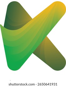 Abstract letter K logo vector template. Abstract material design style and icons