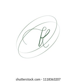 Abstract letter K logotype. Modern logo idea sign. Universal emblem vector icon.