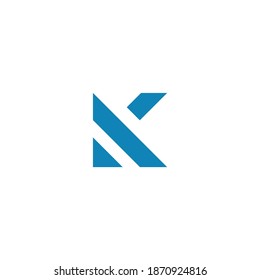 Abstract Letter K Vector Logo Template