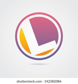 Abstract Letter L Icon