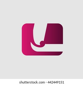 Abstract Letter L Icon
