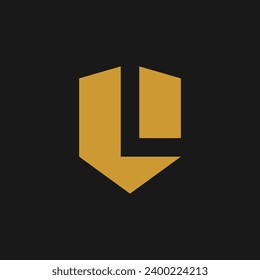 abstract letter L initial logo template