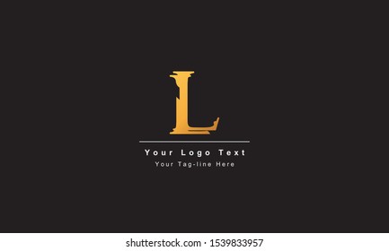 Abstract letter L logo design. Creative,Premium Minimal emblem design template. Graphic Alphabet Symbol for Corporate
Business Identity. Initial LL vector element