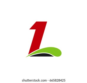 Abstract letter L logo design template
