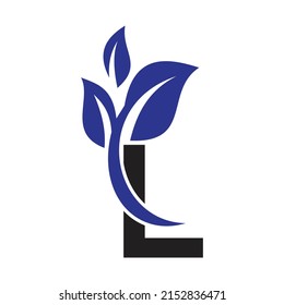 Abstract letter L logo design,Gold, beauty industry and fashion logo.
cosmetics business, natural,spa salons. yoga, medicine companies and clinics,
Letter Design Vector with leave logo design element 