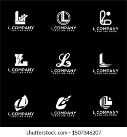 Abstract Letter L Logo Template Vector. Alphabet Logo Concept