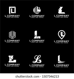 Abstract Letter L Logo Template Vector. Alphabet Logo Concept
