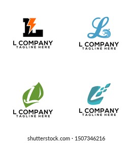 Abstract Letter L Logo Template Vector. Alphabet Logo Concept