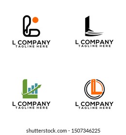 Abstract Letter L Logo Template Vector. Alphabet Logo Concept