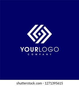 Abstract letter L S logo design template. Line creative sign. Universal vector icon. - Vector