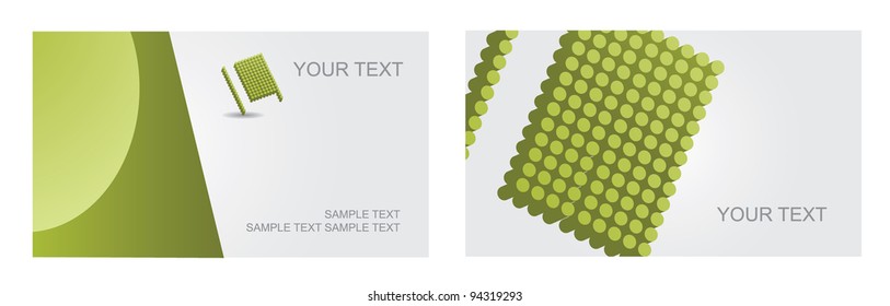 Abstract Letter L Symbol Icon Business Card Set EPS 8 vector, grouped for easy editing. No open shapes or paths.