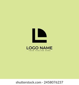 Abstract letter LD, DL Modern Minimal logo design