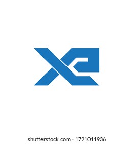 abstract letter le simple geometric logo vector