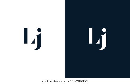 Abstract letter LJ logo. This logo icon incorporate with abstract shape in the creative way.