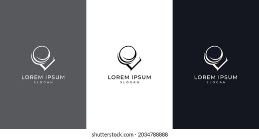 Abstract letter LO, OL letter logo design, lo or ol vector logo design