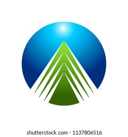 Abstract Letter A Logo