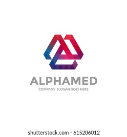 Abstract Letter A Logo