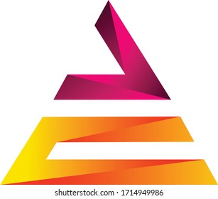 Abstract Letter A Logo Concept Vector