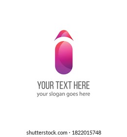 Abstract Letter I logo. create  branding logo