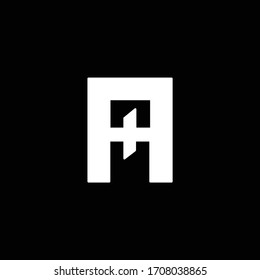 letra abstracta diseño de logotipo