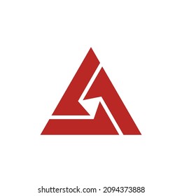 Abstract Letter A Logo Design