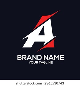 abstrakter Brief Ein Logo-Design