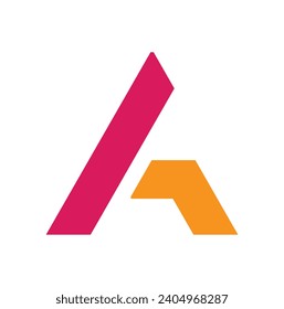 Abstract Letter A logo design