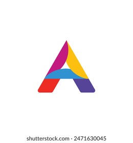 Abstract A letter logo design