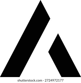 Letra abstrata A Design do logotipo	
