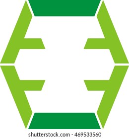 abstract letter logo design