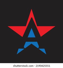 Abstract letter logo design art