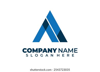 Carta abstracta Un diseño de logotipo con estilo geométrico para la marca corporativa