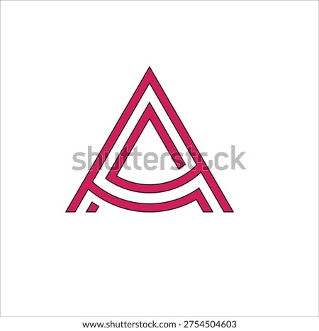 abstract a letter logo design, geometric a letter logo