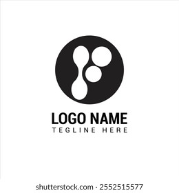 Abstract letter logo design icon