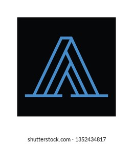Abstract Letter A Logo design ideas