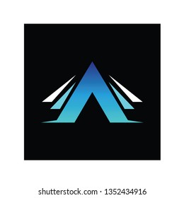 Abstract Letter A Logo design inspirations