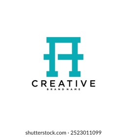 Abstract letter A logo design. Modern logo idea. Premium Vector