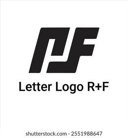 Diseño Abstractas del logotipo de la letra R + F.