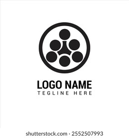 Diseño de logotipo de letra Abstractas T